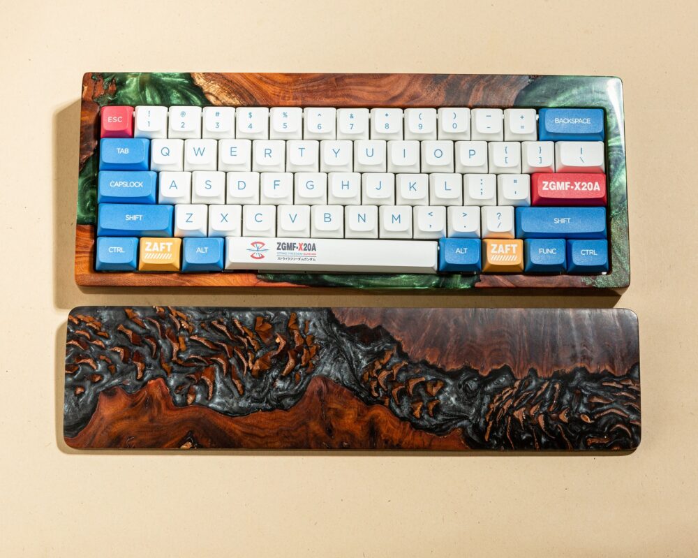 Yin Yang Resin and Wood wrist rest