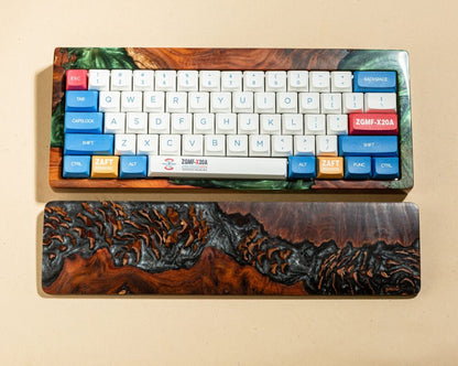 Yin Yang Resin and Wood wrist rest
