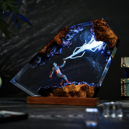 Captain America Thunder Lightning Lamp
