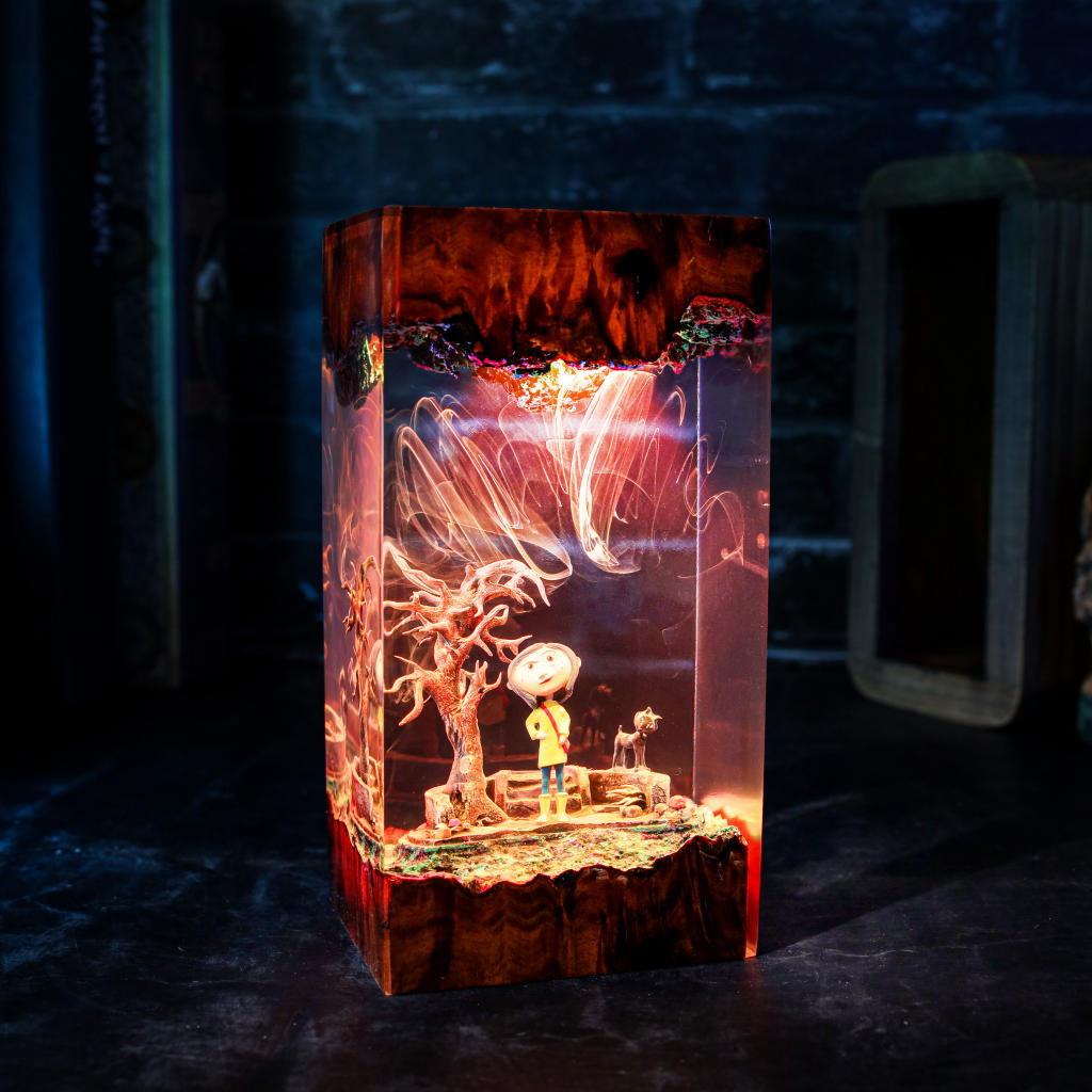Coraline and Cat Night Light
