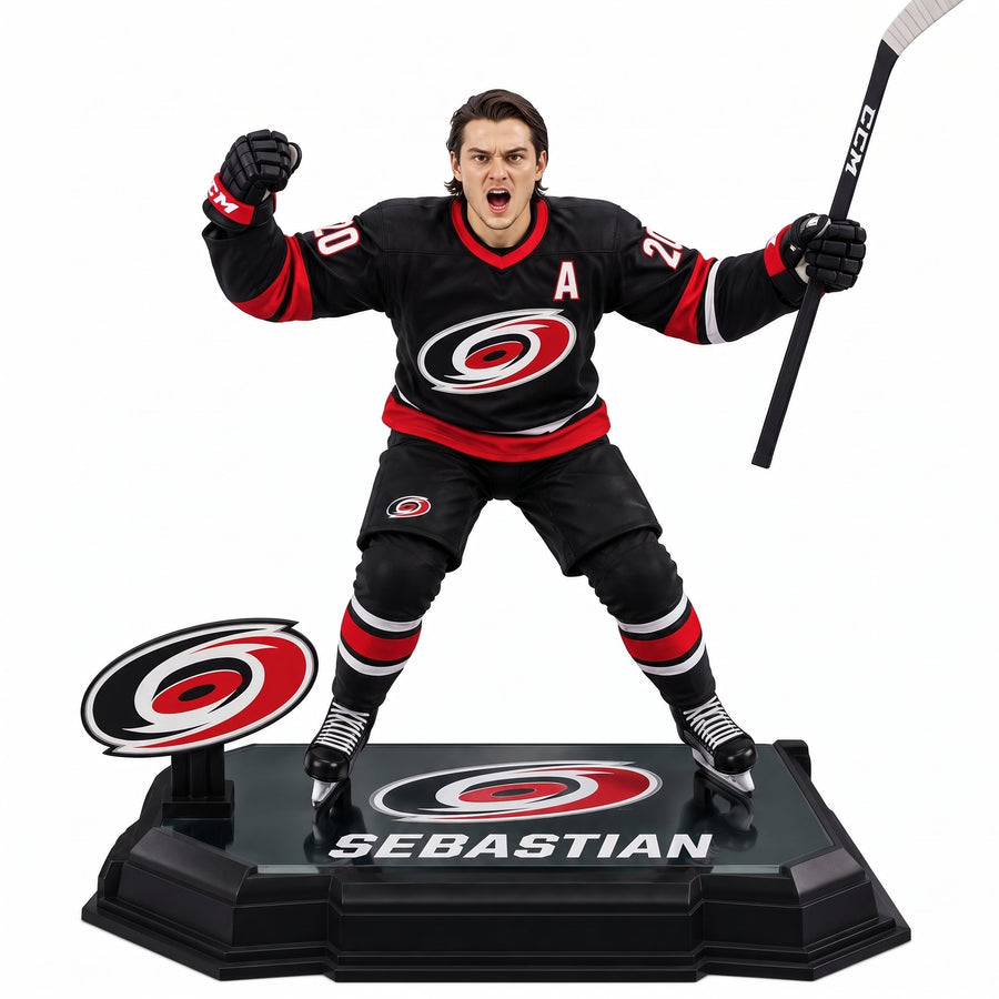 Custom Carolina Hurricanes Hockey Figure From Your Photo