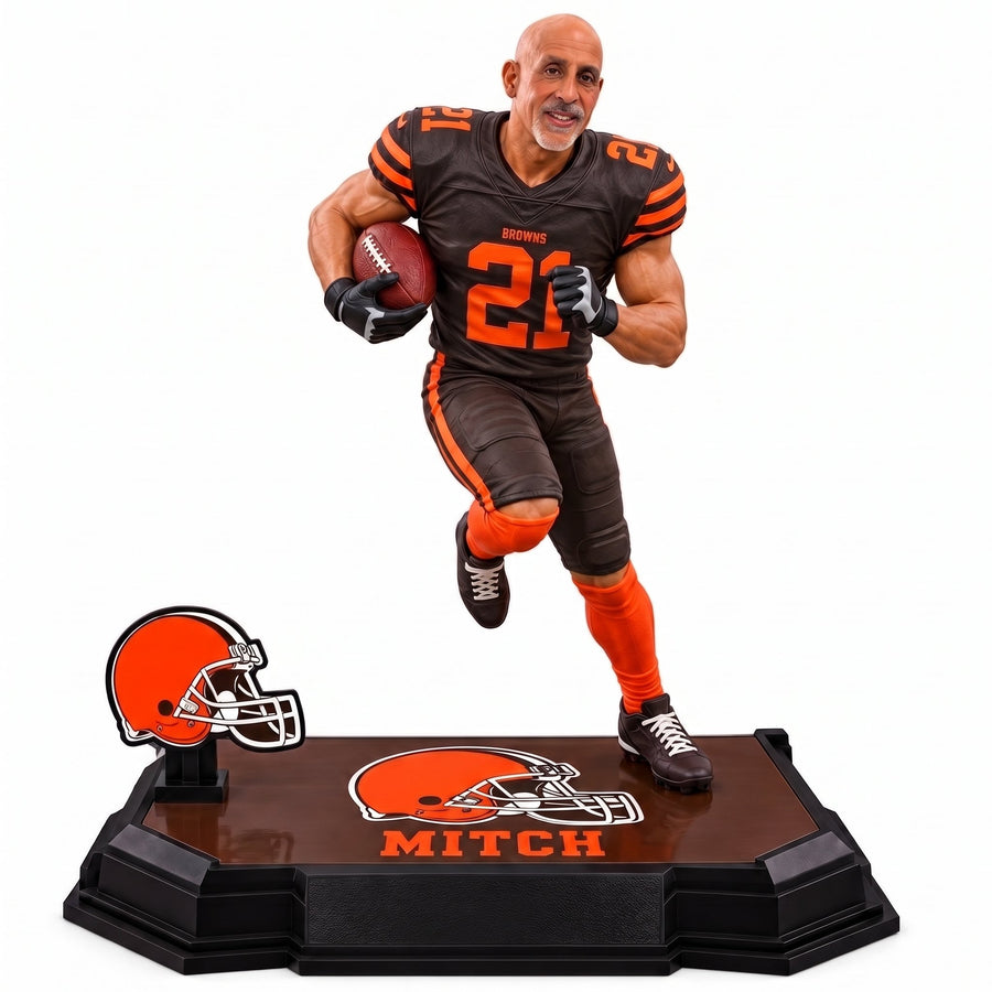 Custom Cleveland Browns Football Figure From Your Photo