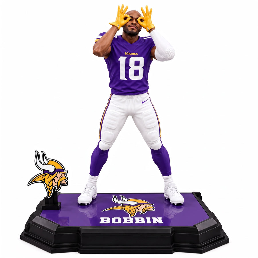 Custom Minnesota Vikings Football Figure From Your Photo