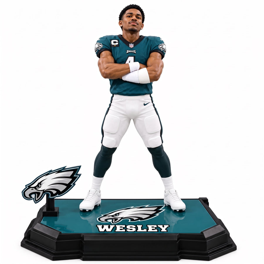 Custom Philadelphia Eagles Football Figure From Your Photo