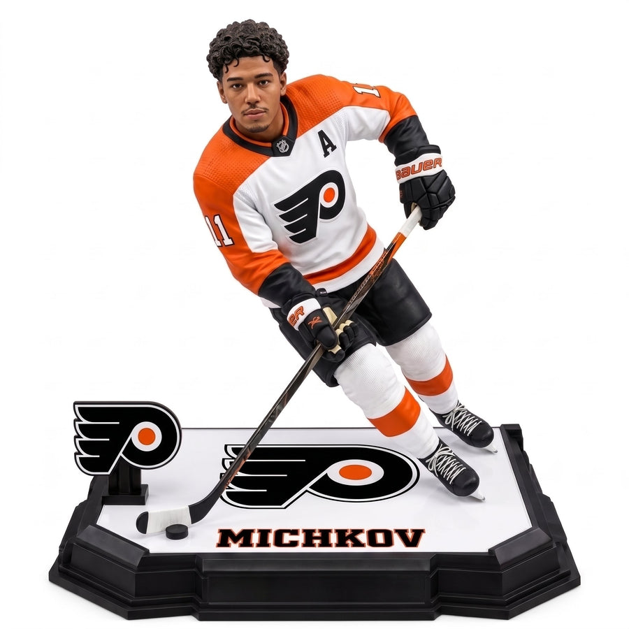 Custom Philadelphia Flyers Hockey Figure From Your Photo