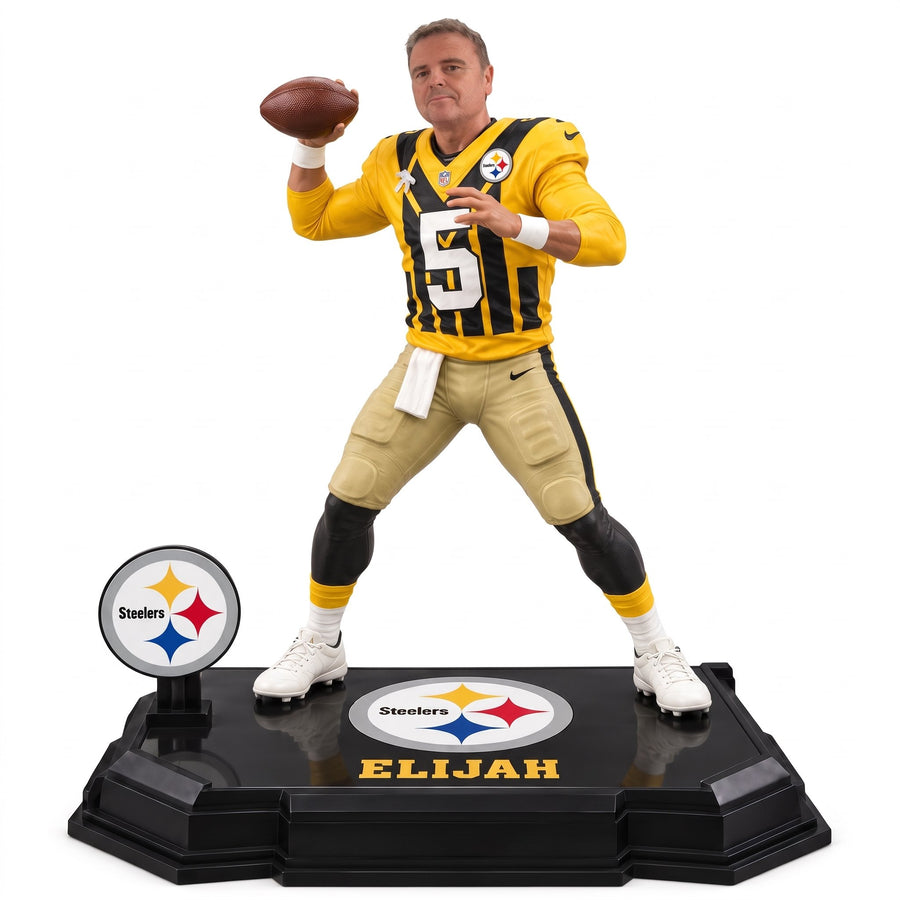 Custom Pittsburgh Steelers Football Figure From Your Photo