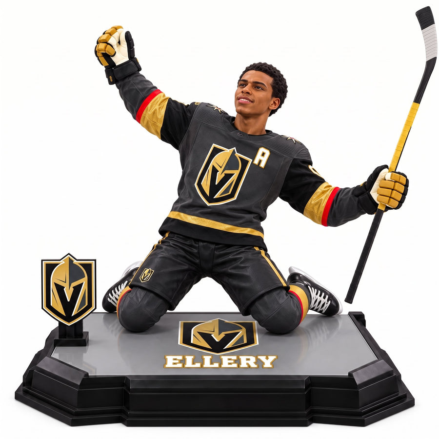 Custom Vegas Golden Knights Hockey Figure From Your Photo