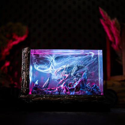 Darth Vader vs Xenomorph Diorama Lamp
