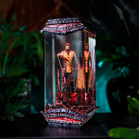 Handmade Hellfire Ninja Gaming Lamp