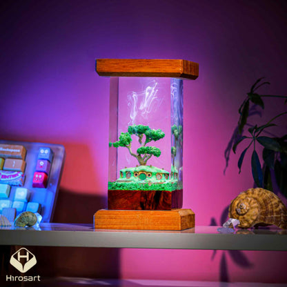 Hobbiton Bonsai Pot Epoxy Lamp