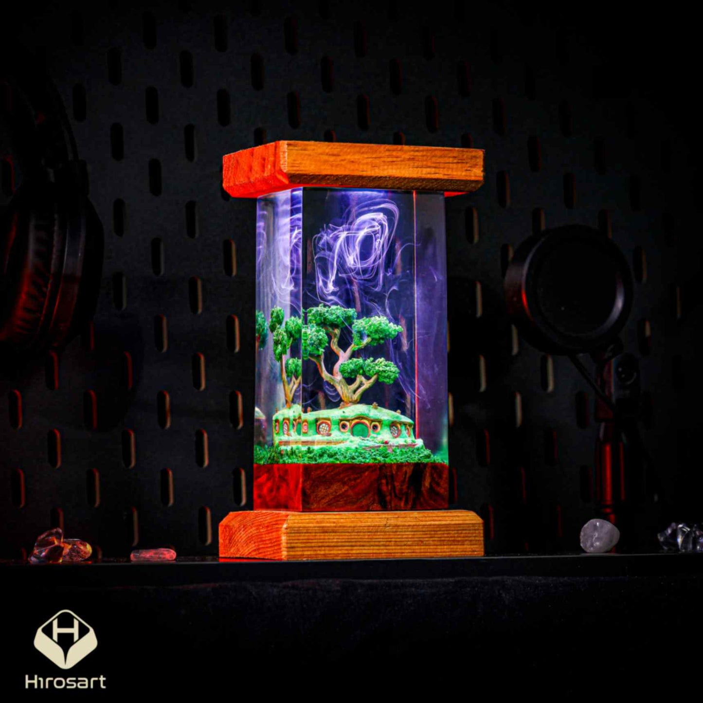 Hobbiton Bonsai Pot Epoxy Lamp