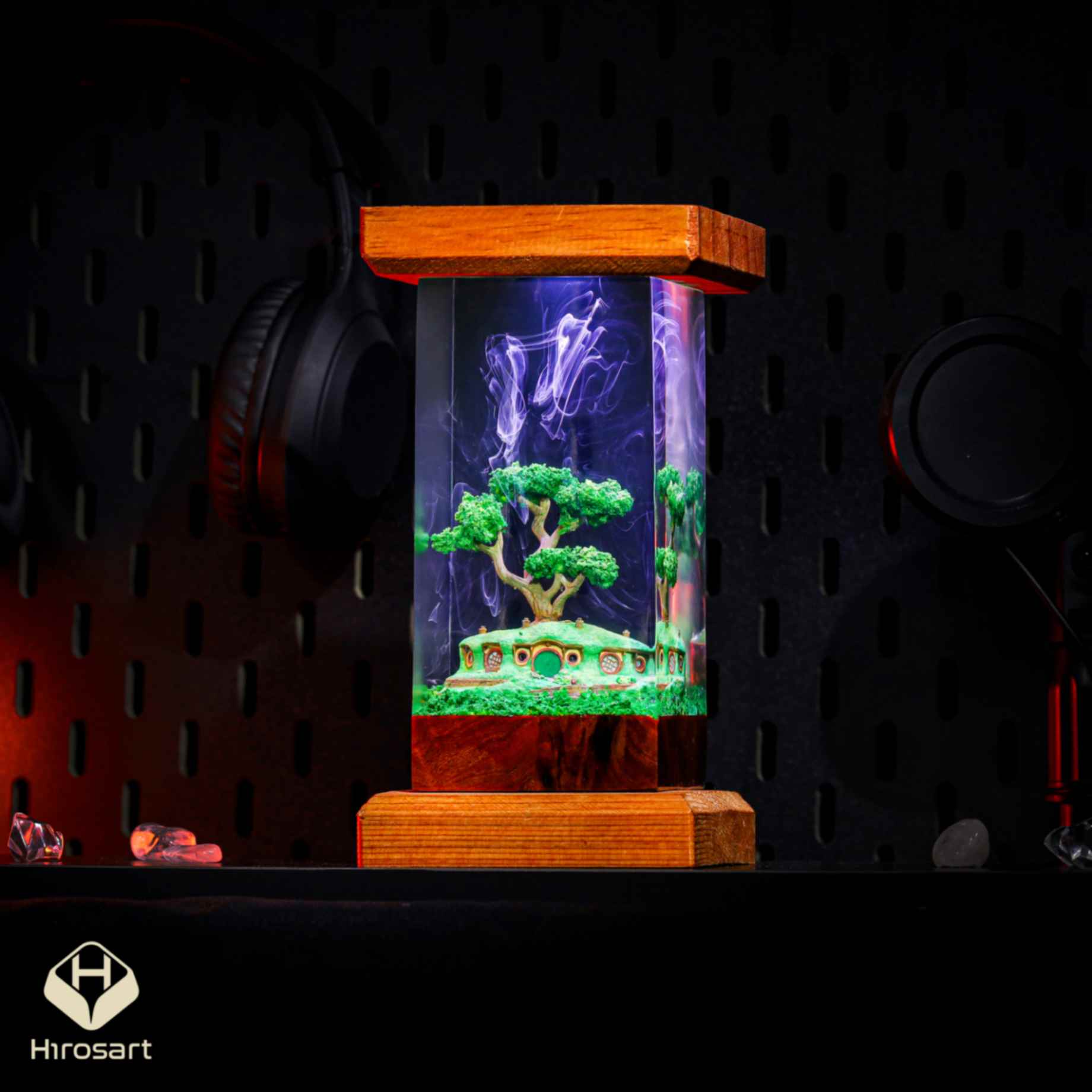 Hobbiton Bonsai Pot Epoxy Lamp