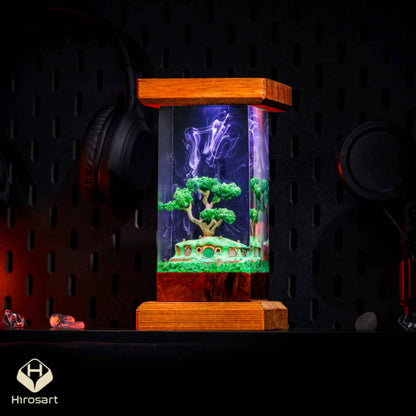 Hobbiton Bonsai Pot Epoxy Lamp