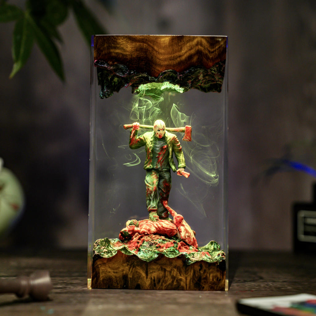 Jason Voorhees Friday the 13th Halloween Lamp