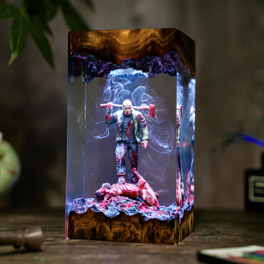 Chained Jason Voorhees Friday the 13th Halloween Lamp