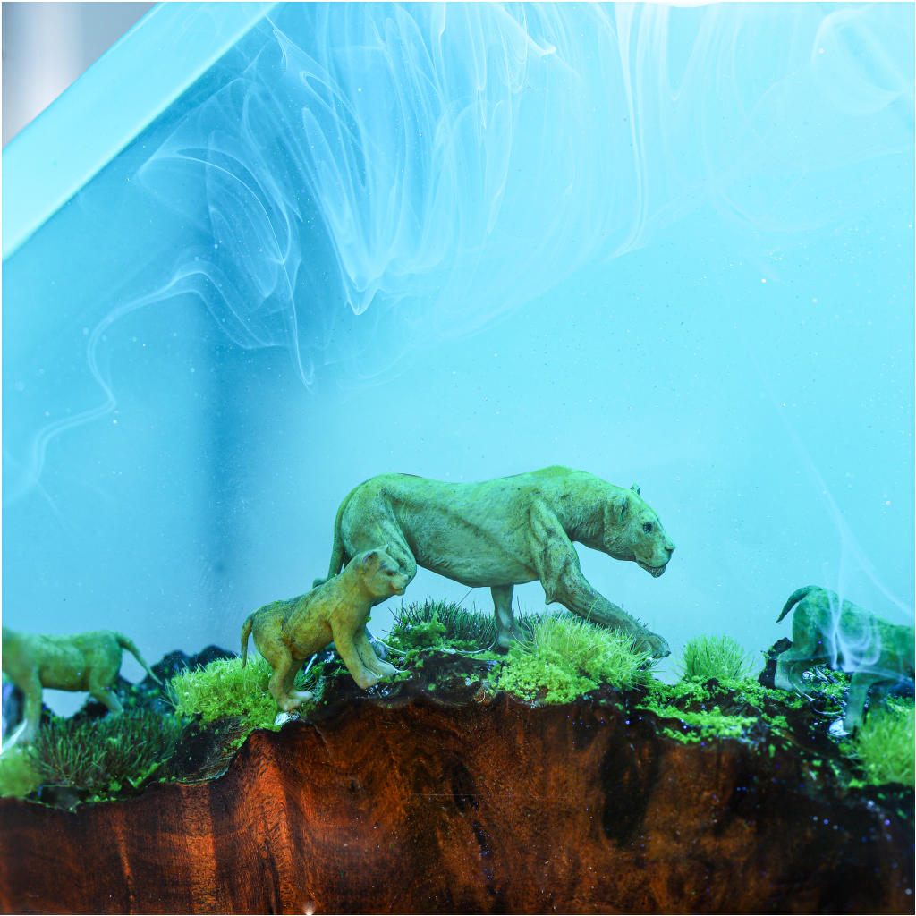 Lion Family Lamp(ẩn)