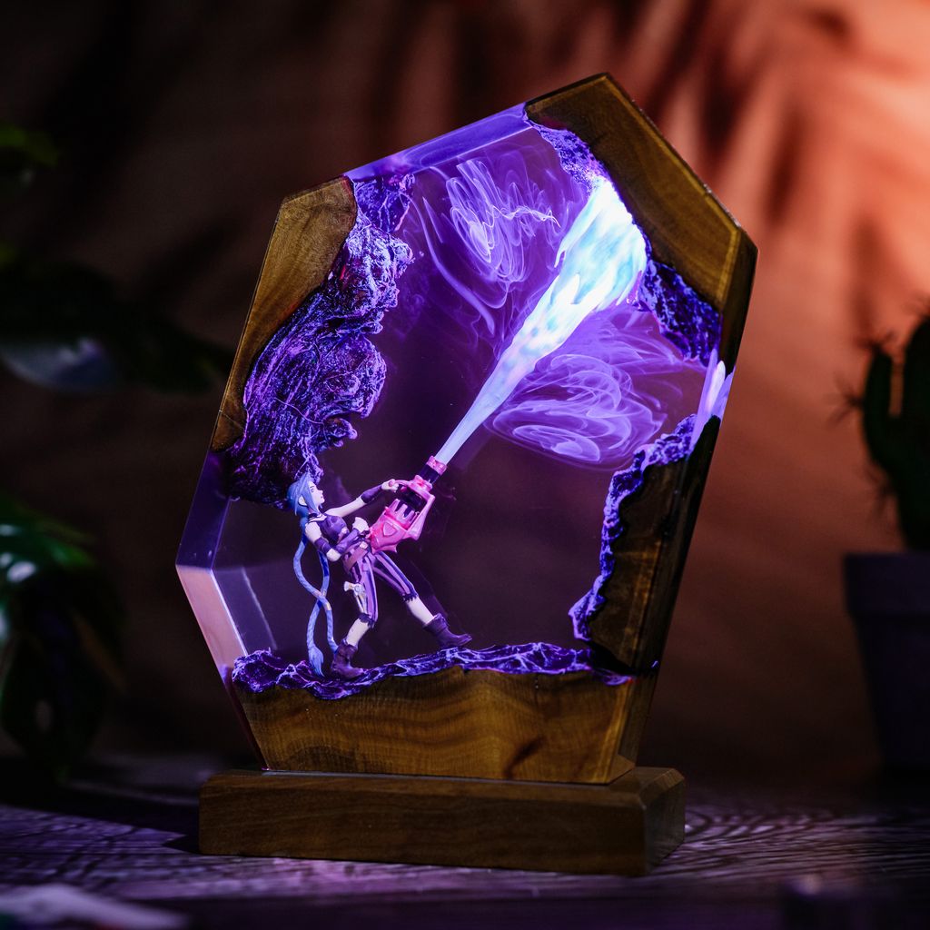 Jinx Arcane League of Legends Lamp