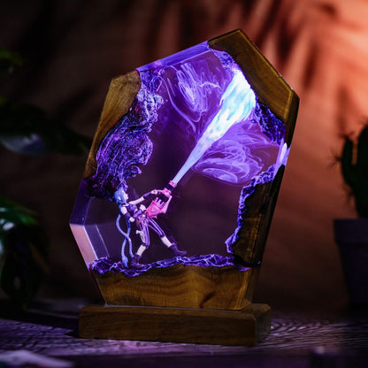 Jinx Arcane League of Legends Lamp