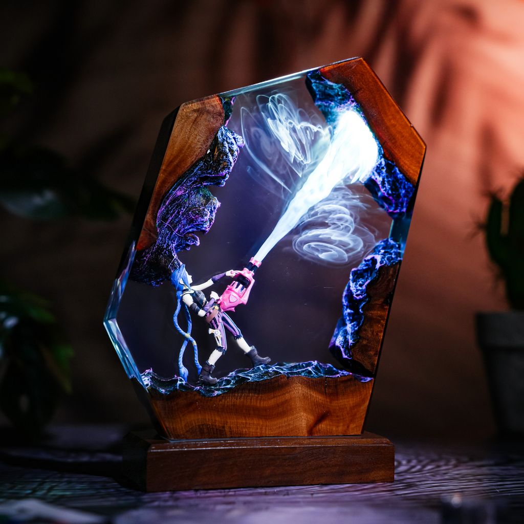 Jinx Arcane League of Legends Lamp