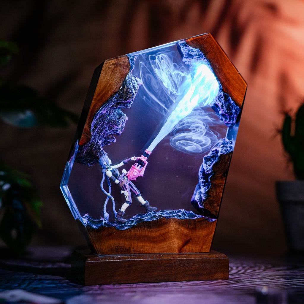 Jinx Arcane League of Legends Lamp