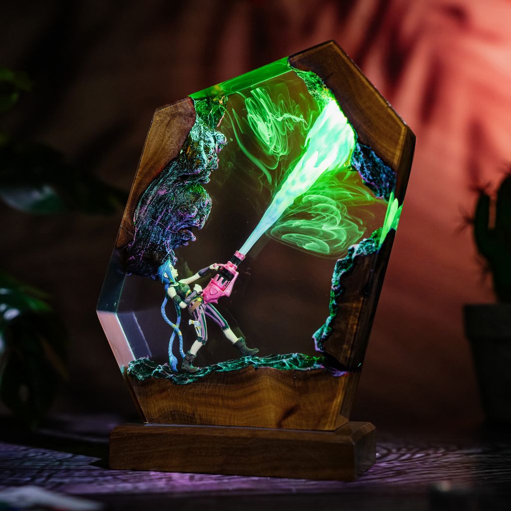 Jinx Arcane League of Legends Lamp