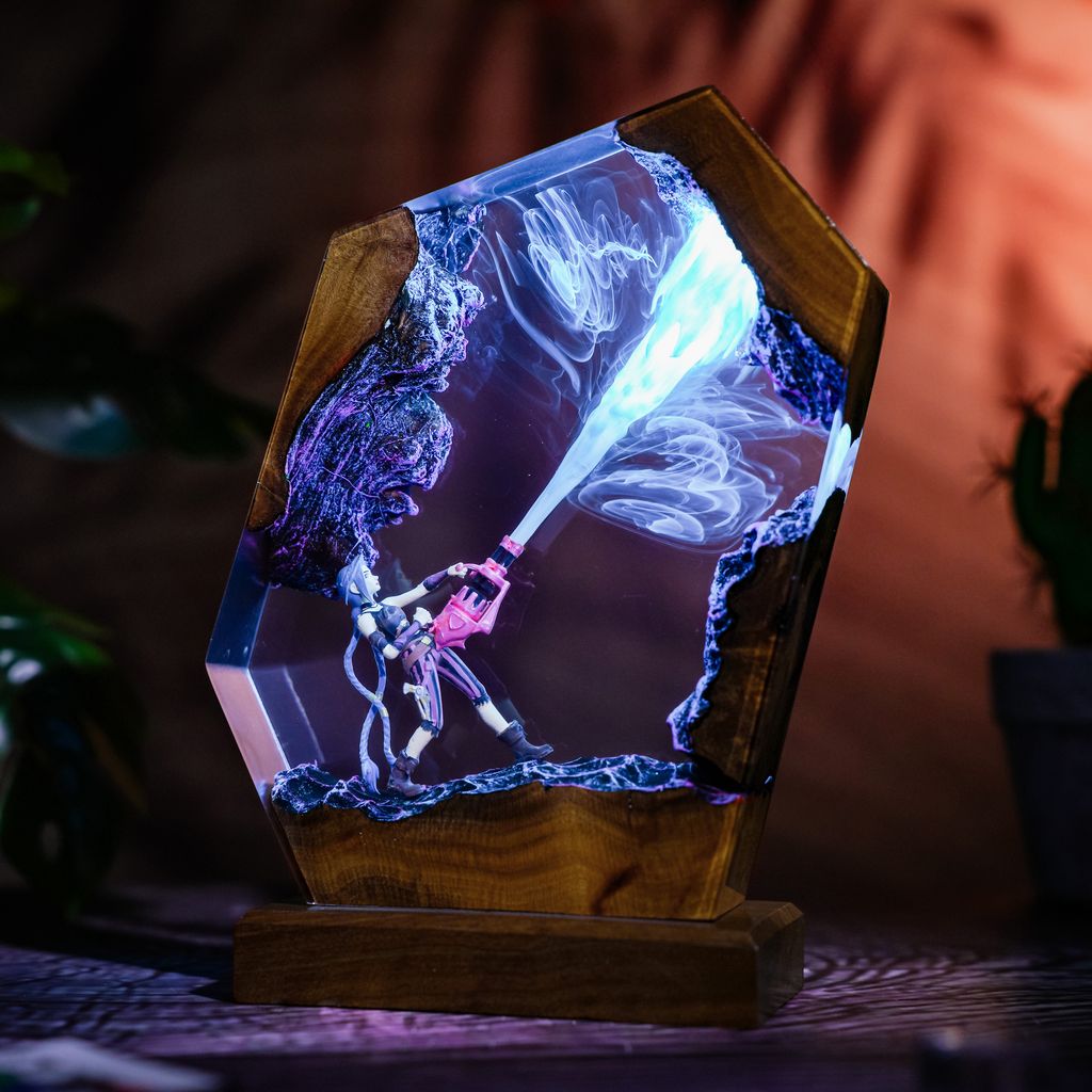 Jinx Arcane League of Legends Lamp