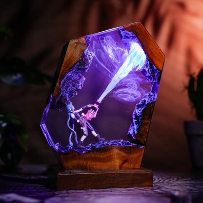 Jinx Arcane League of Legends Lamp