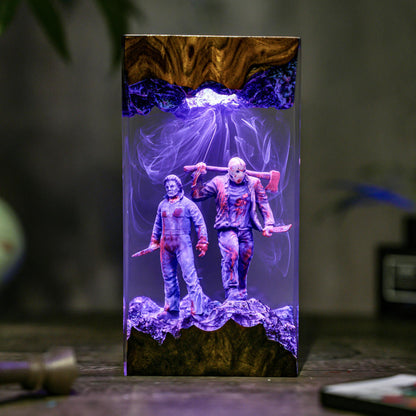Michael & Jason Halloween Lamp