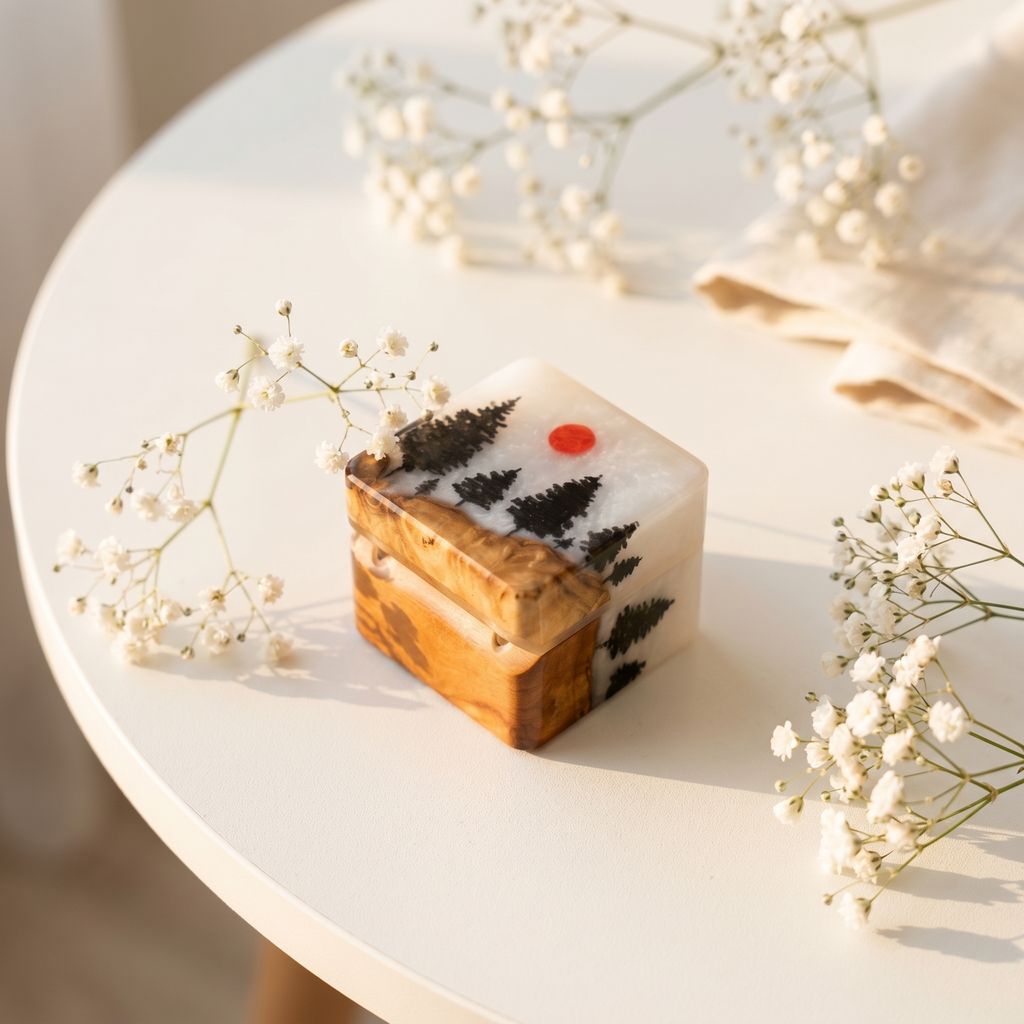 Pine Forest Engagement Ring Box