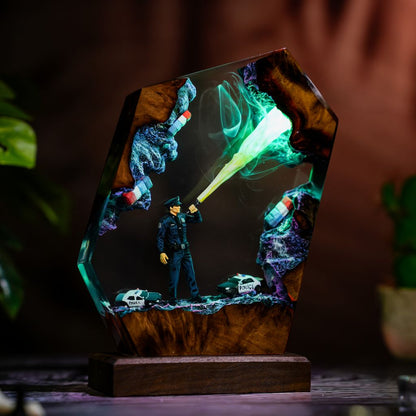 Police Resin Lamp