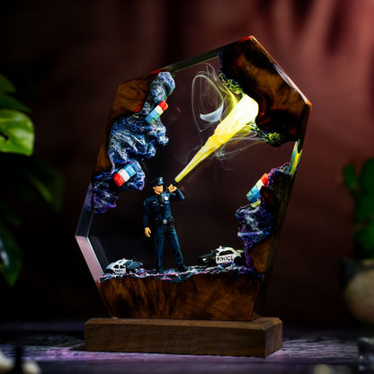 Police Resin Lamp