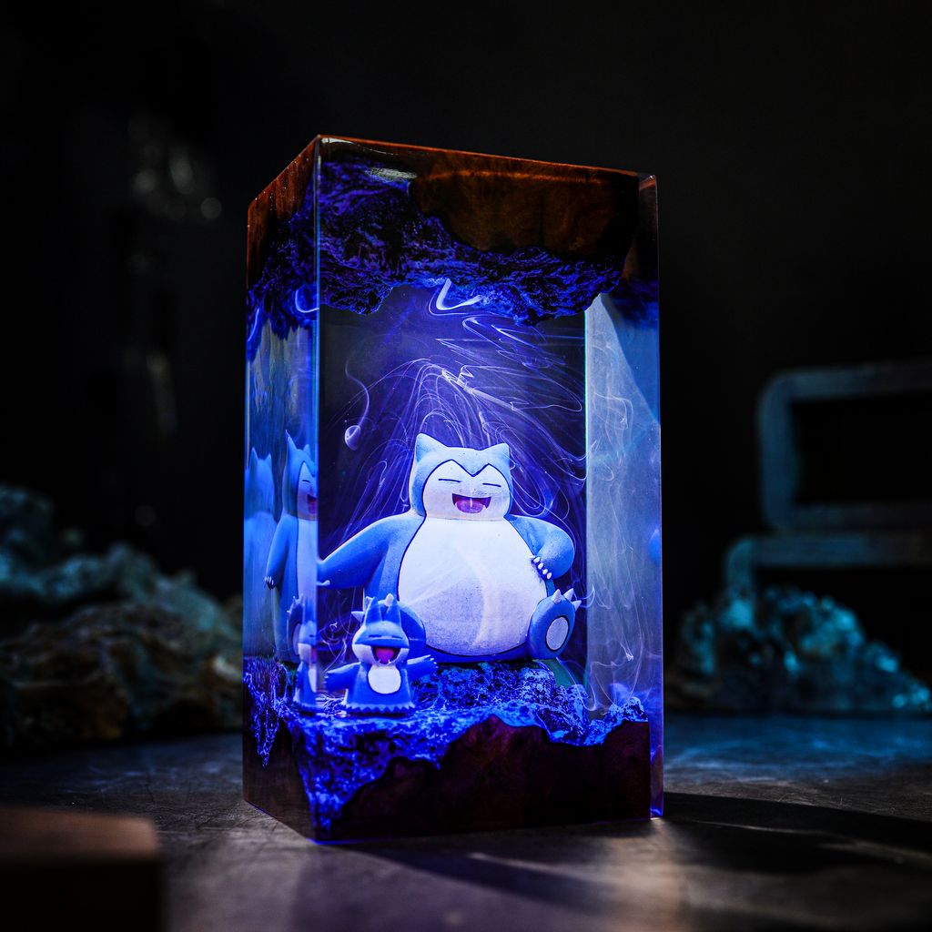 Snorlax and Munchlax Pokémon Lamp