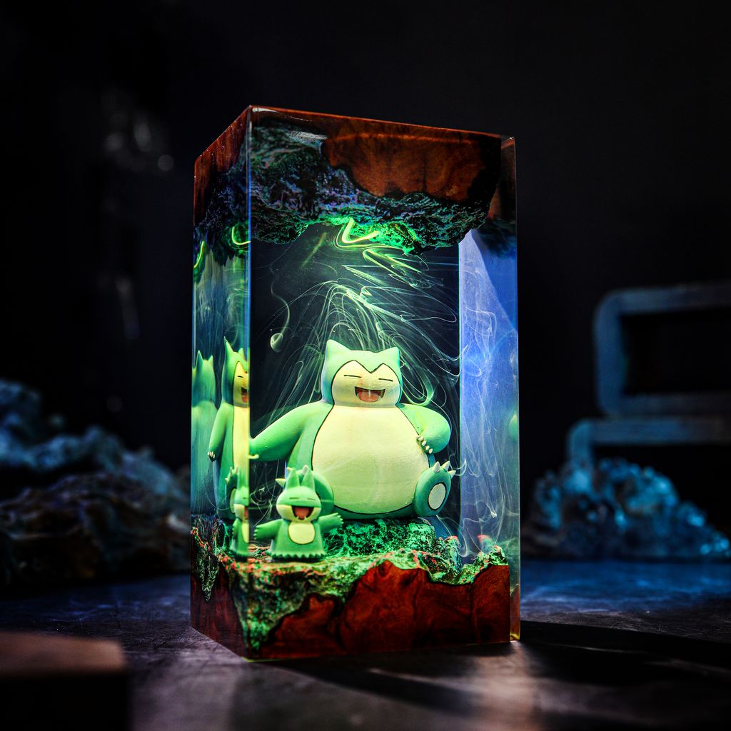Snorlax and Munchlax Pokémon Lamp