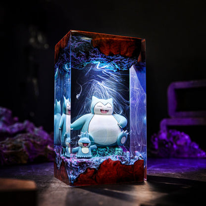 Snorlax and Munchlax Pokémon Lamp