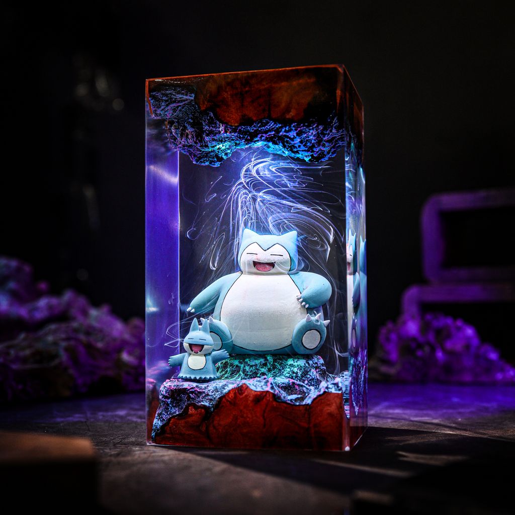 Snorlax and Munchlax Pokémon Lamp