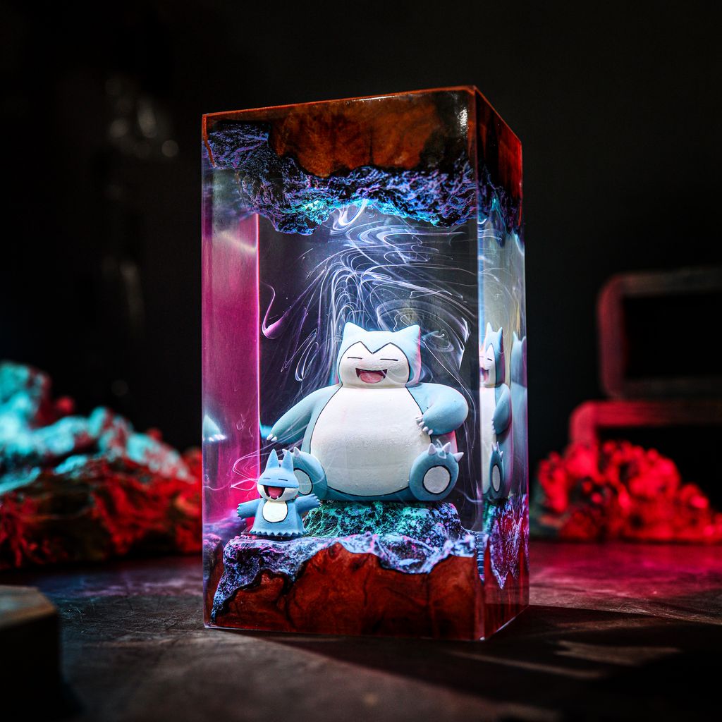 Snorlax and Munchlax Pokémon Lamp