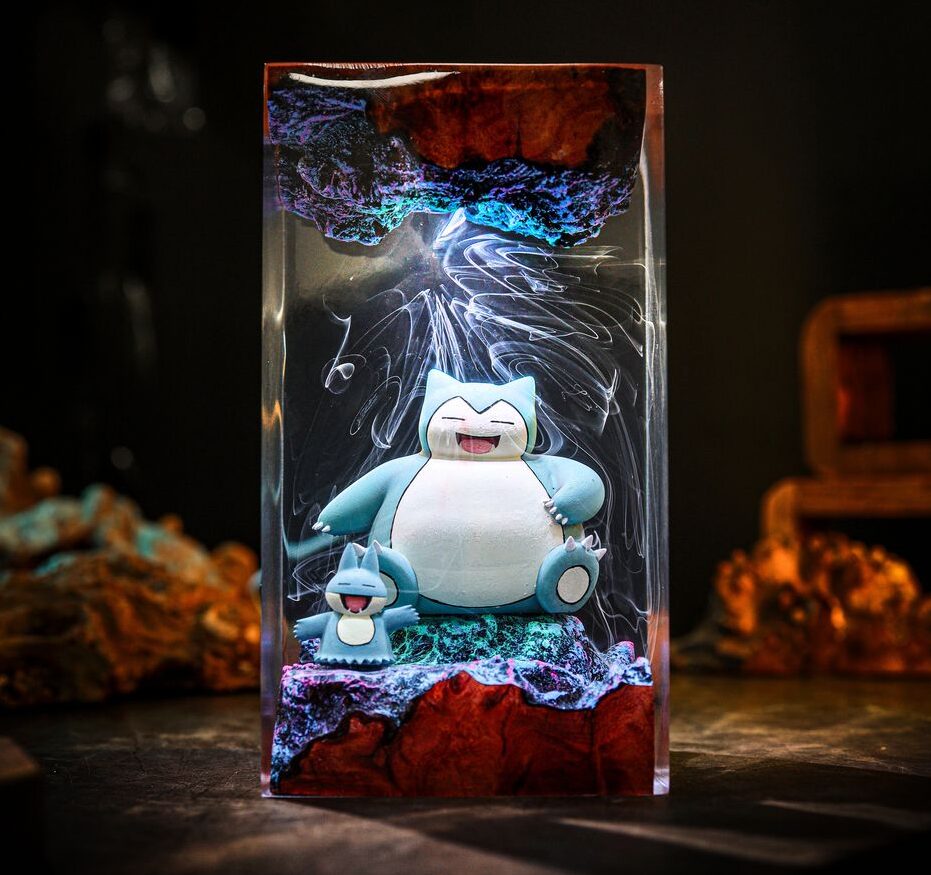Snorlax and Munchlax Pokémon Lamp