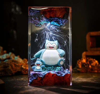 Snorlax and Munchlax Pokémon Lamp