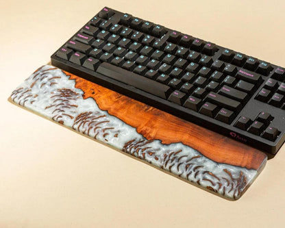 Colorful Resin and Wood wrist rest