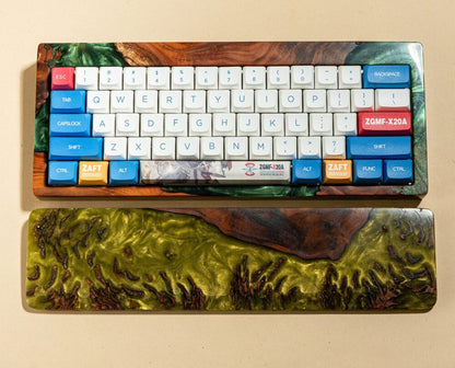 Colorful Resin and Wood wrist rest